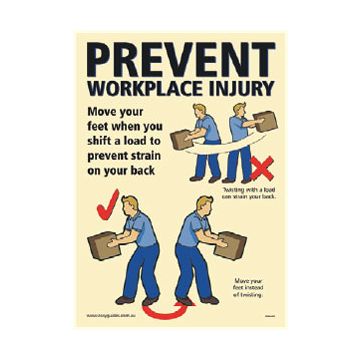 Manual Handling Posters - Move Your Feet When You..