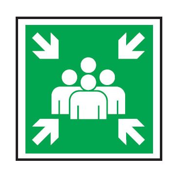 Exit And Assembly Signs - Assembly Point Picto