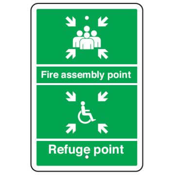 Exit And Assembly Signs - Fire Assembly Point Refuge Point