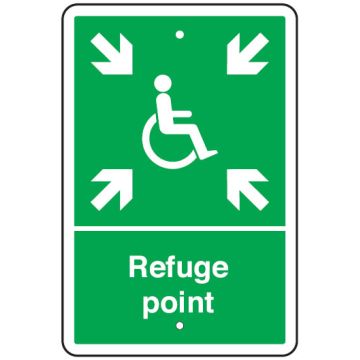 Exit And Assembly Signs - Refuge Point