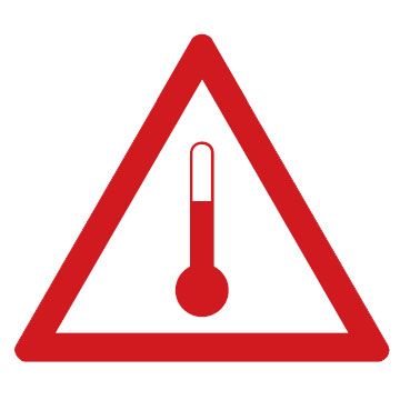 Dangerous Goods Markers  - Elevated Temperature Substances Symbol