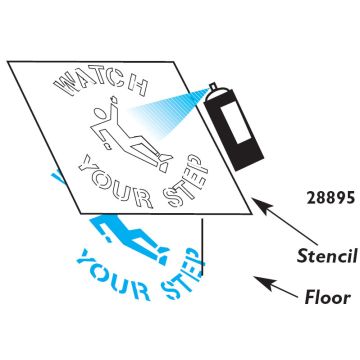 Safety Stencils - Watch Your Step