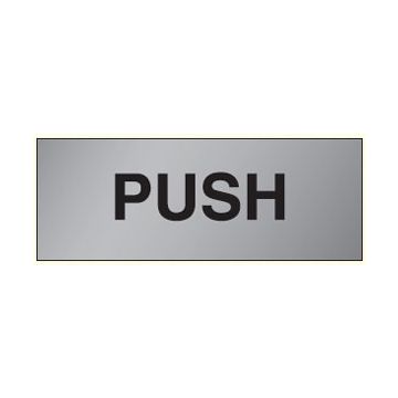 Brass & Aluminium Door Signs - Push