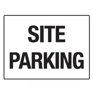 Building Site Sign Polypropylene - Site Parking