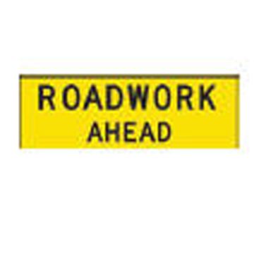 Box Edge Sign - Road Work Ahead 900 x 1200mm (Class 1)