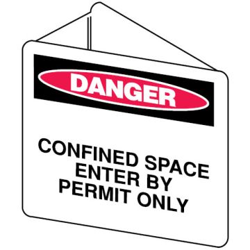 Three Dimensional Signs - Confined Space Enter By Permit Only