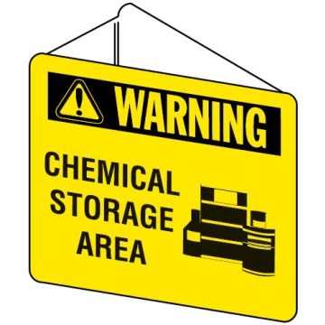Three Dimensional Signs - Chemical Storage Area
