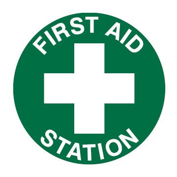 Safety Floor Marker - First Aid Station
