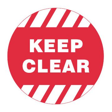 Safety Floor Marker - Keep Clear