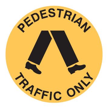 Safety Floor Marker - Pedestrian Traffic Only