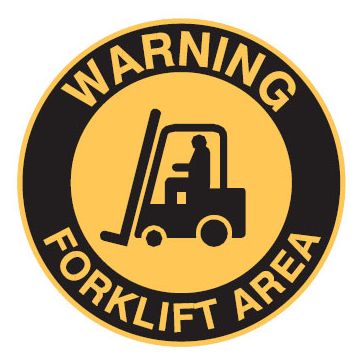 Safety Forklift Floor Marker - Forklift Area