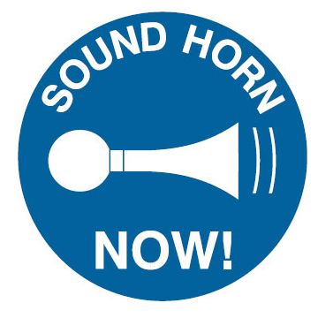 Safety Forklift Floor Marker - Sound Horn Now