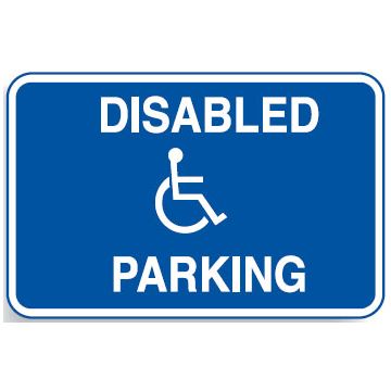 Disabled Signs - Disabled Parking W/Picto