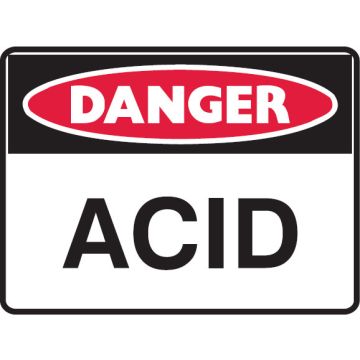 Danger Signs - Acid