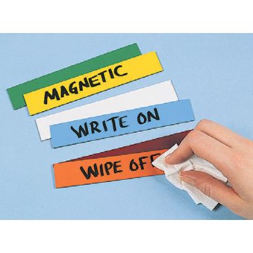 Magnetic Labels On A Roll Write on Write off