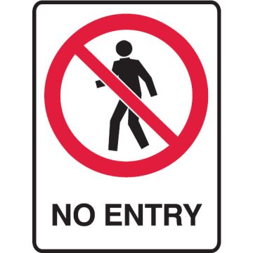 Small Labels - No Entry