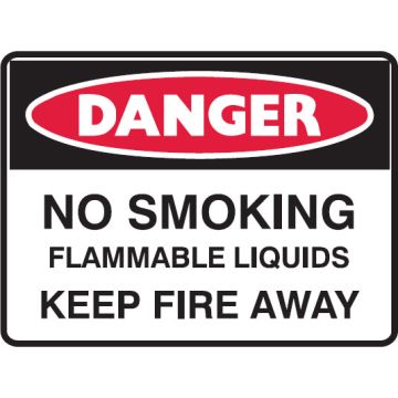 No Smoking Signs - No Smoking Flammable Liquids Keep Fire Away