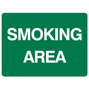 No Smoking Signs - Smoking Area