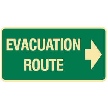 Exit/Evacuation Signs - Evacuation Route