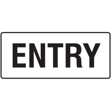 Exit/Evacuation Signs - Entry