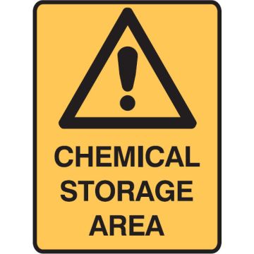 Warning Signs - Chemical Storage Area
