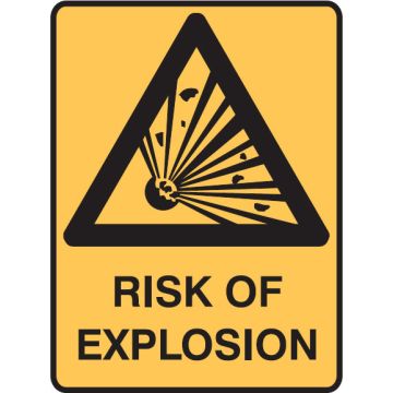 Warning Signs - Risk Of Explosion