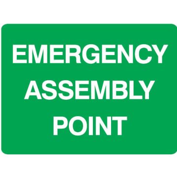 First Aid Signs Emergency Assembly Point