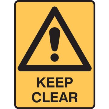 Warning Signs - Keep Clear