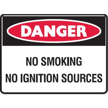 No Smoking Signs - No Smoking No Ignition Sources