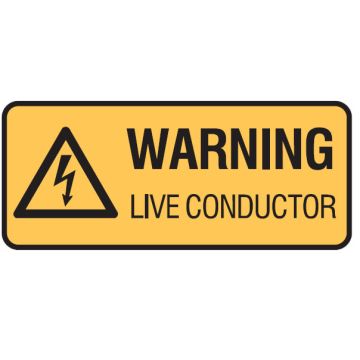Electrical Hazard Signs - Live Conductor