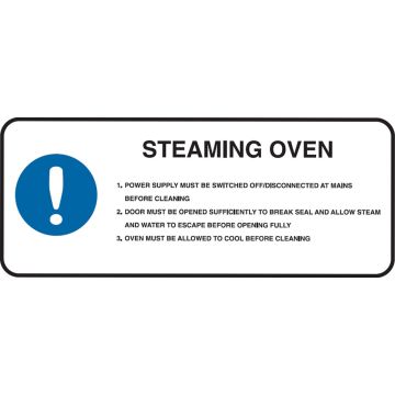 Kitchen Signs - Steaming Oven