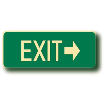 Exit & Evacuation Floor Signs - Exit Arr/R