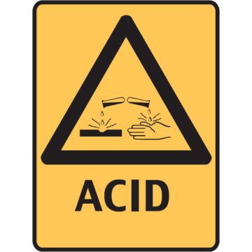 Hazardous Substance Signs  - Acid