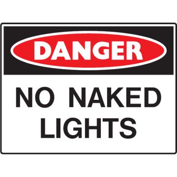 Mining Signs - No Naked Lights