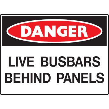 Mining Signs - Live Busbars Behind Panels