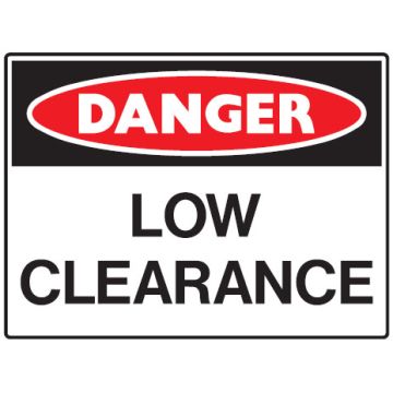 Mining Signs - Low Clearance