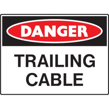 Mining Signs - Trailing Cable