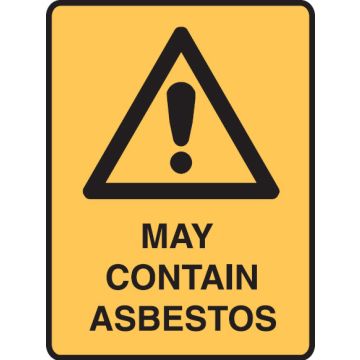 Hazardous Substance Signs  - May Contain Asbestos