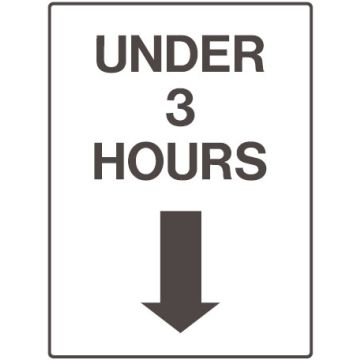 Car Park Station Signs - Under 3 Hours