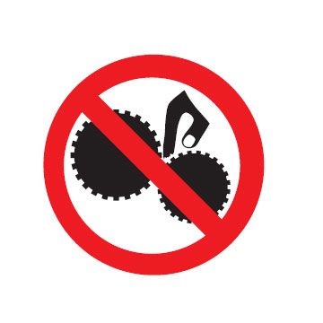 International Pictograms - Do Not Touch Moving Parts