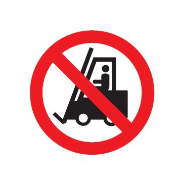 International Labels - No Forklifts Picto