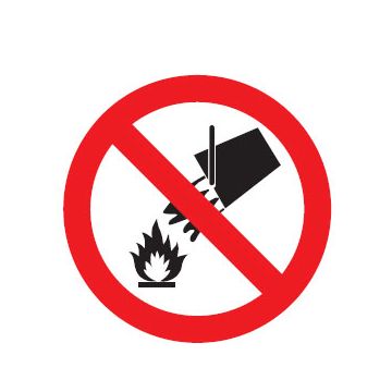 International Labels - Don'T Extinguish With Water Picto