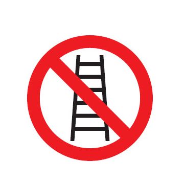 International Pictograms - Don'T Use Ladder Picto