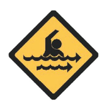 Water Safety Signs -Aussie - Strong Currents Picto