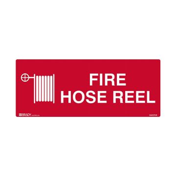 Fire Safety Sign - Fire Hose Reel (with Picto) - 300x125mm 