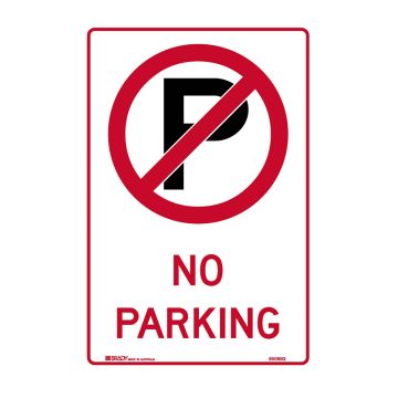 Parking Control Sign - No Parking (with Picto) - 300x450mm 