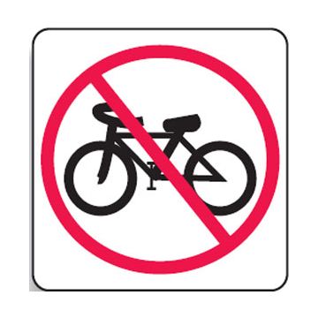 Regulatory Signs - No Bikes Picto