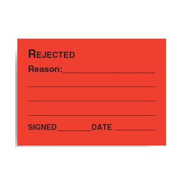 Quality Assurance Labels - Rejected