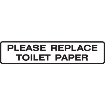 Seton Sign Pack - Replace Toilet Paper