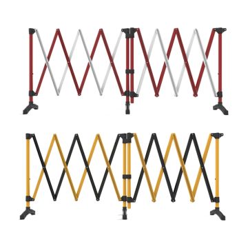 Flexible Barrier System - Red/White & Black/Yellow